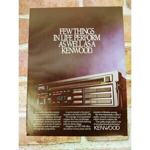 Kenwood Stereo KDC-90R Few Things Perform as Well - 2pg - Orig 1988 Vtg PRINT AD
